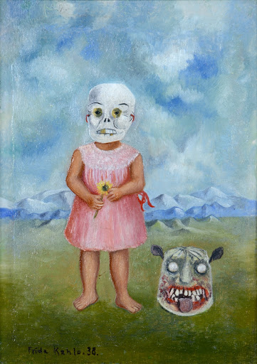 Menina com Máscara da Morte (Niña con Máscara de Calavera): Frida Kahlo, 1938